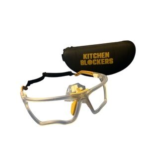 Brand new Kitchen Blockers pickleball rye protection Safety Glasses with Case